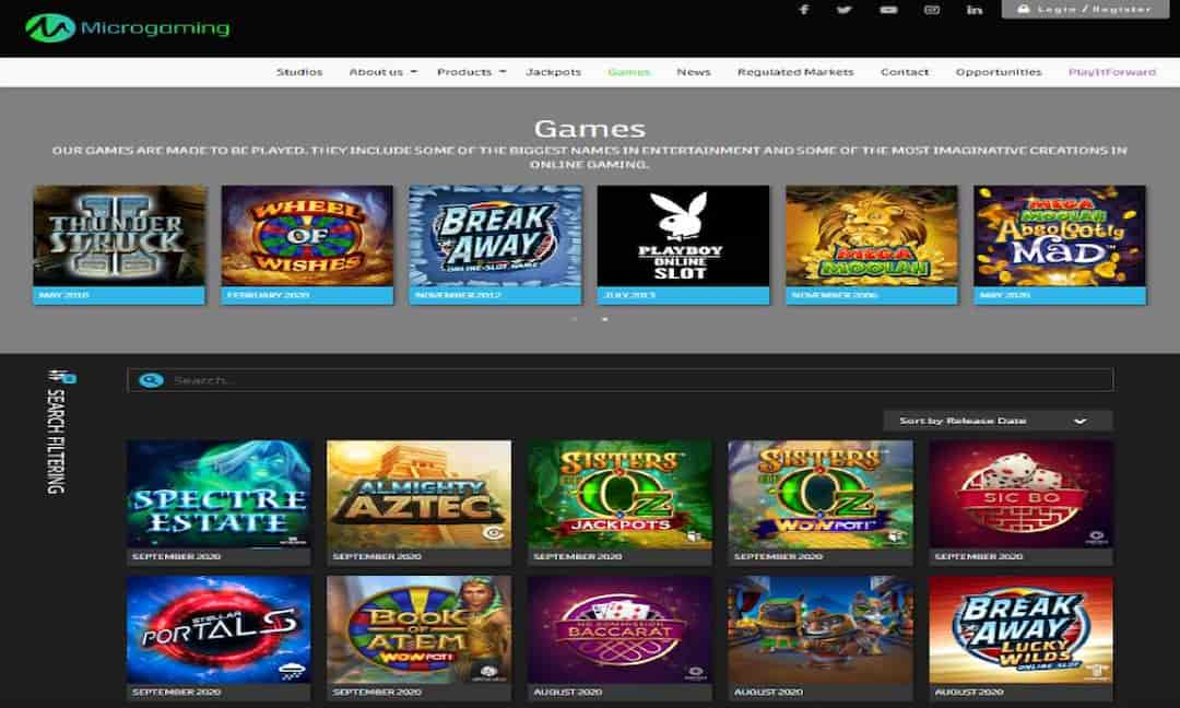 Thông tin về công ty sáng tạo game MicroGaming