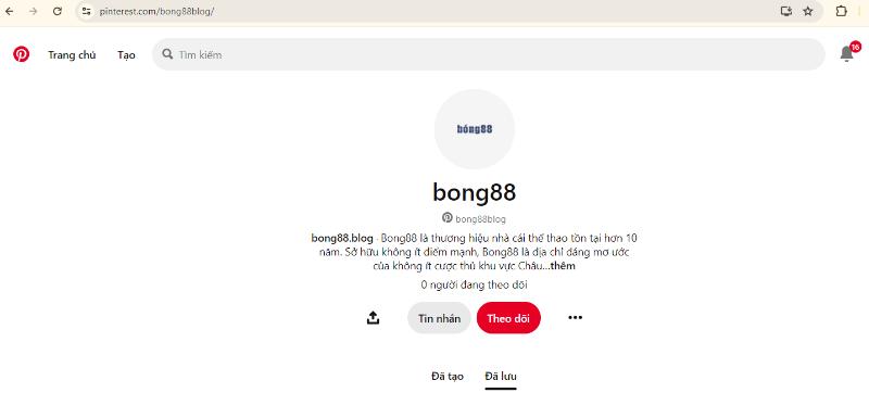 Gửi tin nhắn đến Bong88blog qua nền tảng Pinterest